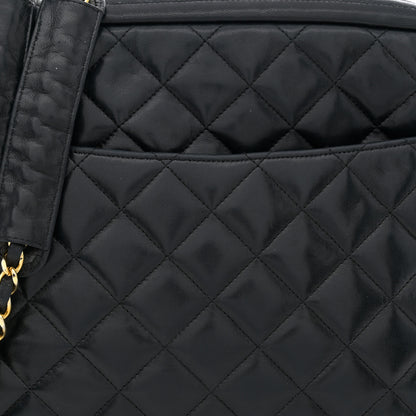 Chanel Lambskin Quilted Camera Case Black 12 of 19