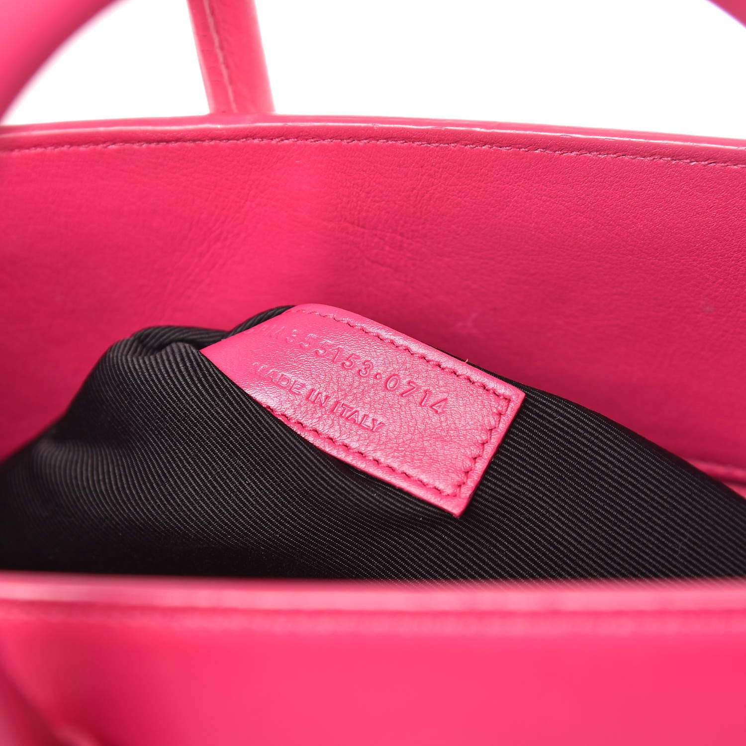Saint Laurent Calfskin Small Sac De Jour Lipstick Fuchsia 6 of 19