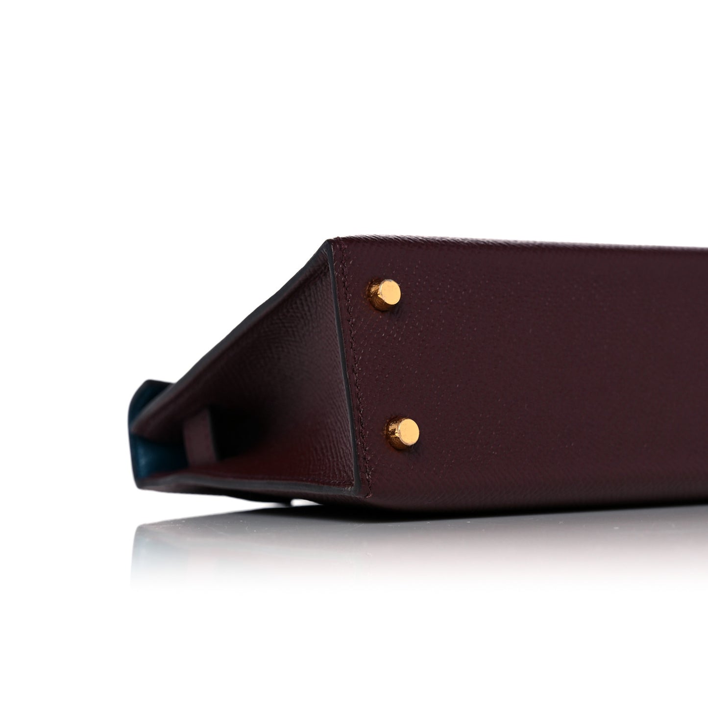 Epsom Horseshoe Mini Kelly Sellier 20 Bordeaux Vert Bosphore