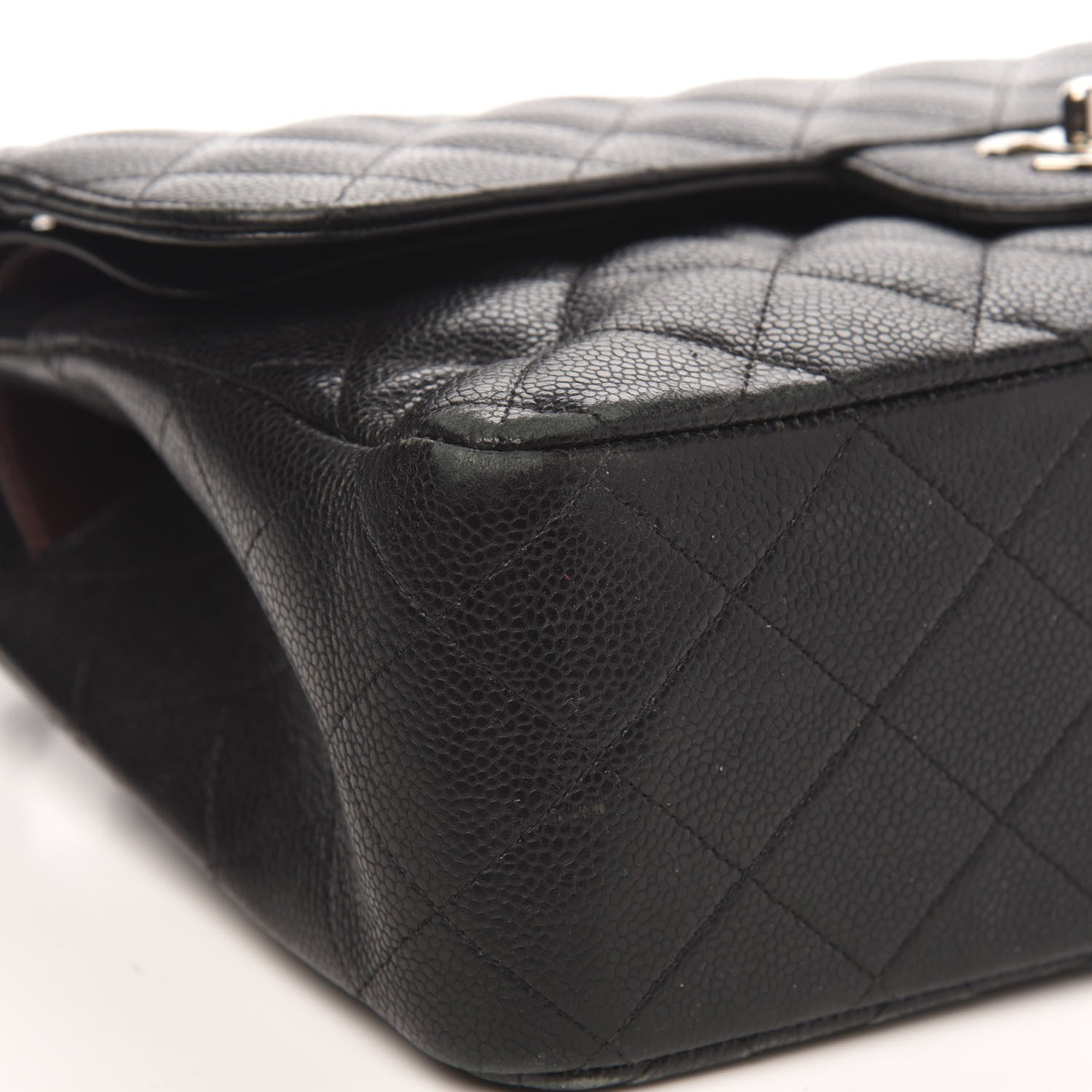 Chanel Caviar Quilted Jumbo Double Flap Black 11 of 20