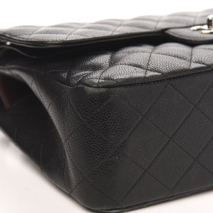Chanel Caviar Quilted Jumbo Double Flap Black 11 of 20