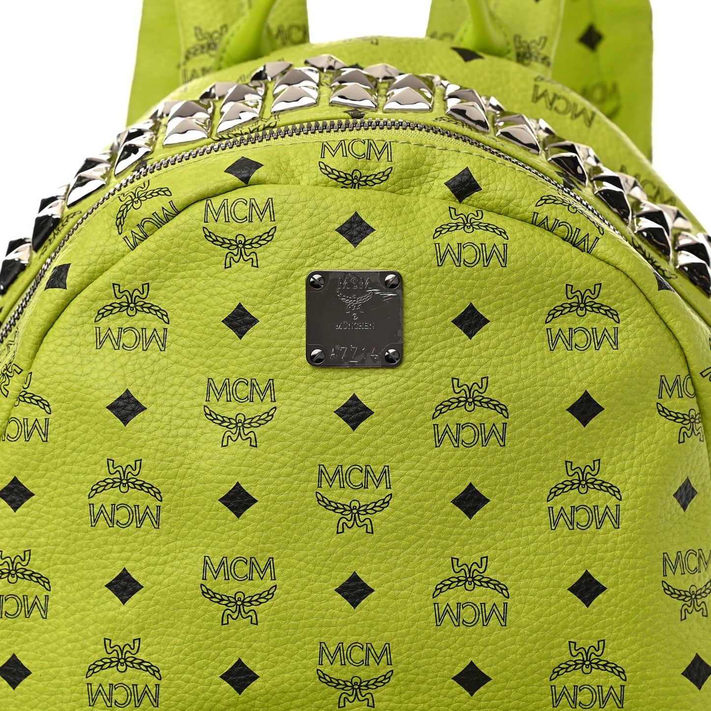 Visetos Crown Stud Medium Stark Backpack Green