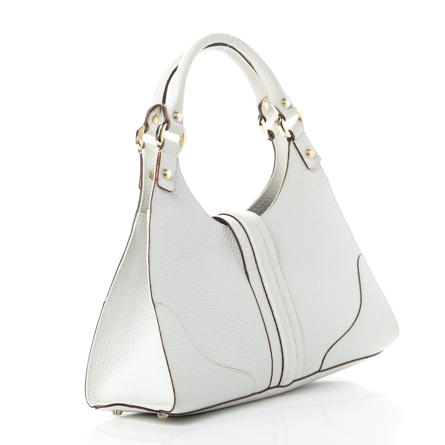 Calfskin Junco Shoulder Bag White