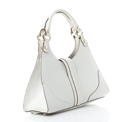 Gucci Calfskin Junco Shoulder Bag White 3 of 16