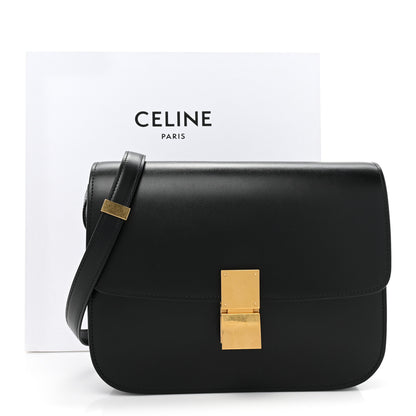 Celine Box Calfskin Medium Classic Box Flap Bag Black 13 of 13