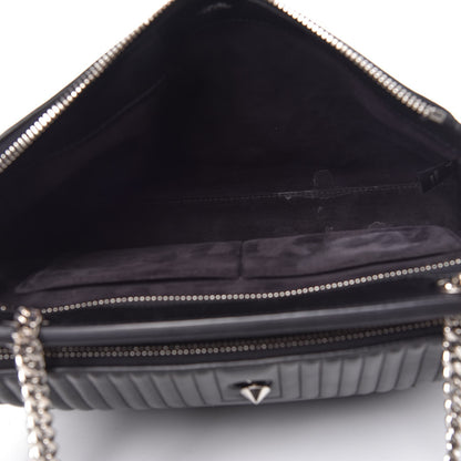 Fendi Shiny Nappa Trapuntata DotCom Chain Satchel Black 7 of 12