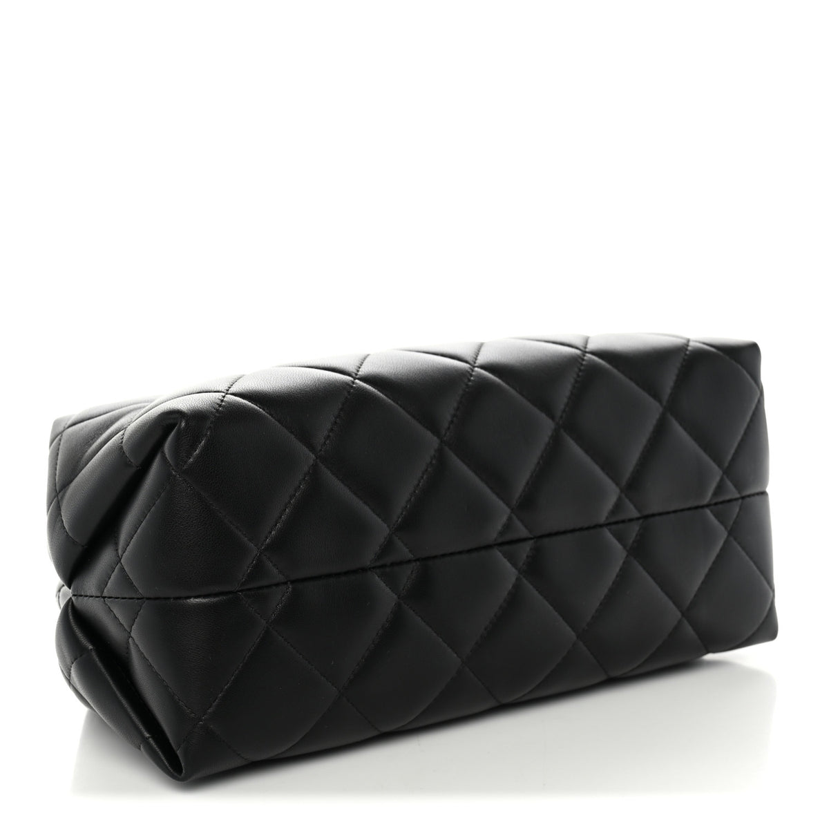 Chanel Lambskin Quilted Clutch With Chain Black 4 of 10