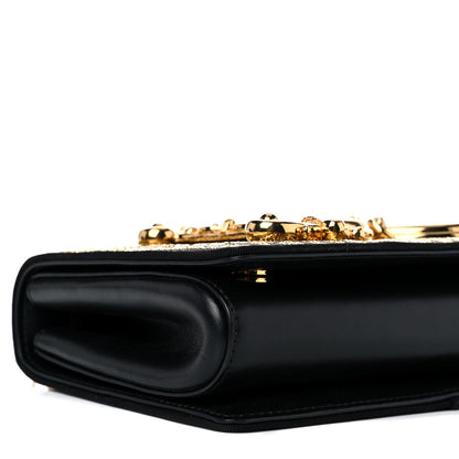 Dolce & Gabbana Brocade DG Girls Shoulder Bag Gold Black 7 of 10