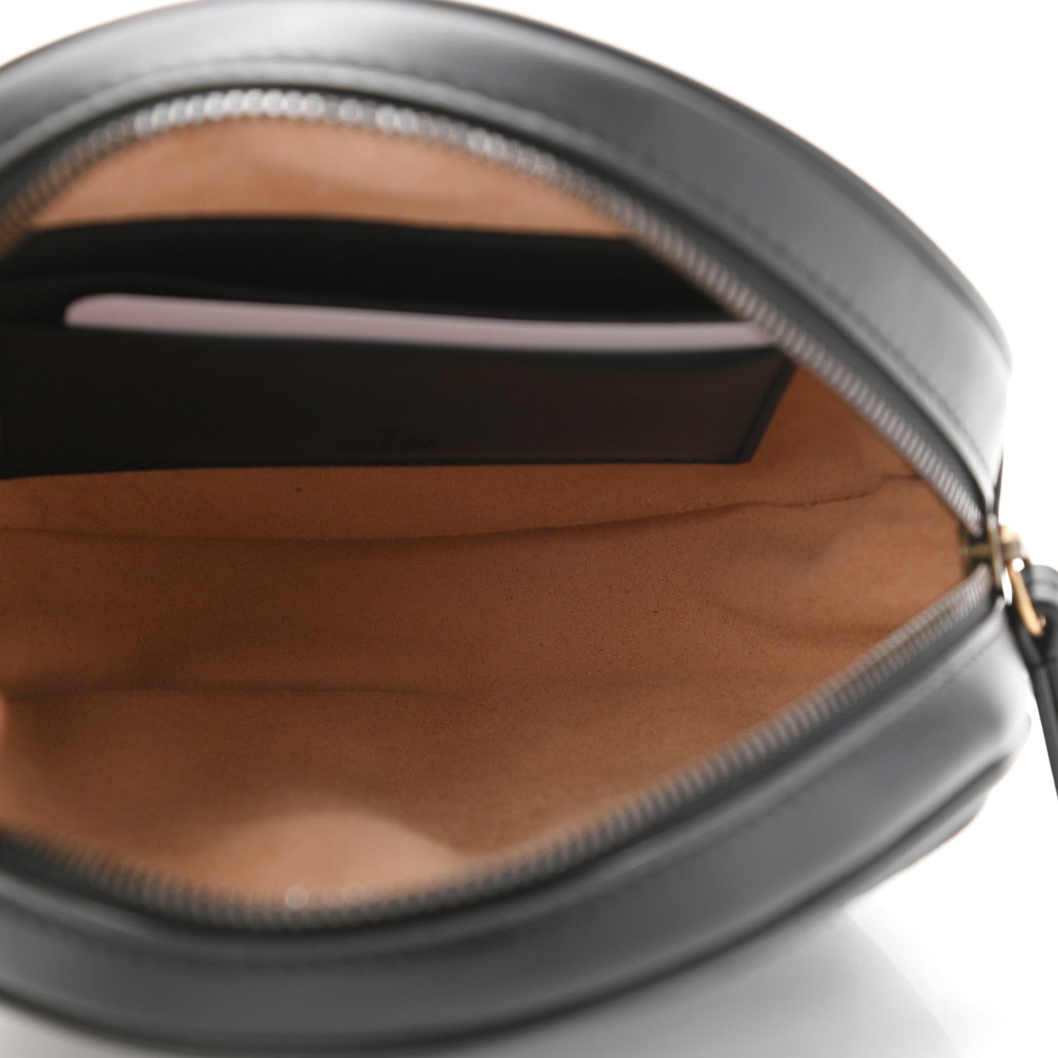 Gucci Calfskin Matelasse GG Marmont Round Wrist Wallet Black 5 of 7