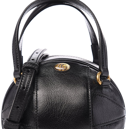 Gucci Piuma Lux Energy Mini Tifosa Basketball Shaped Shoulder Bag Black 9 of 9