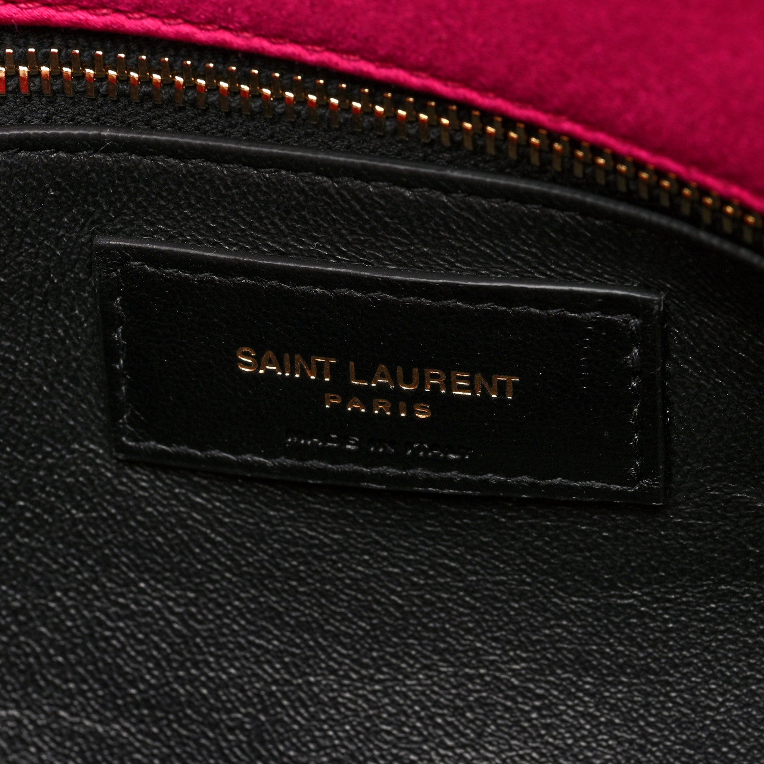 Saint Laurent Satin Quilted Sade Puffer Envelope Clutch Bubblegum 6 of 9