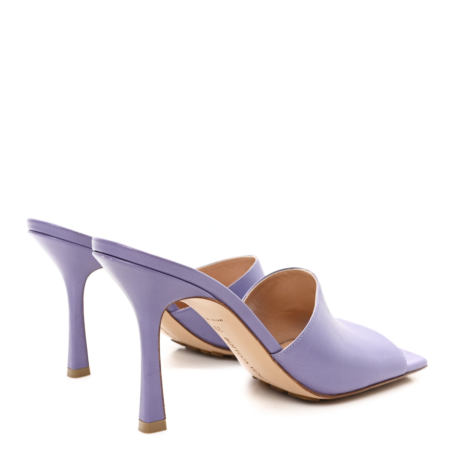 Bottega Veneta Lambskin Stretch Mule Sandals 39 Lavender 5 of 8