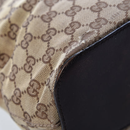 Gucci Monogram Hobo Dark Brown 8 of 19