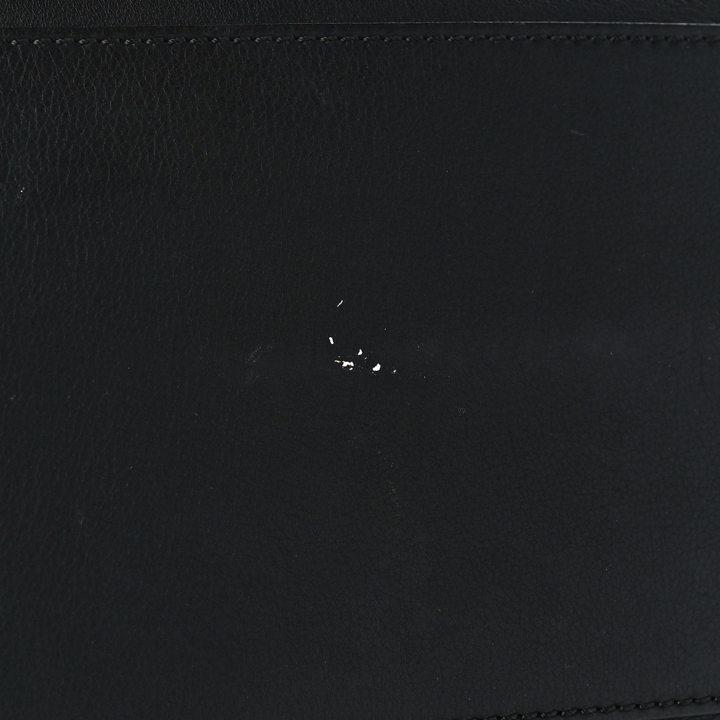 Smooth Calfskin Small Grommet Embossed Crest Bag Black