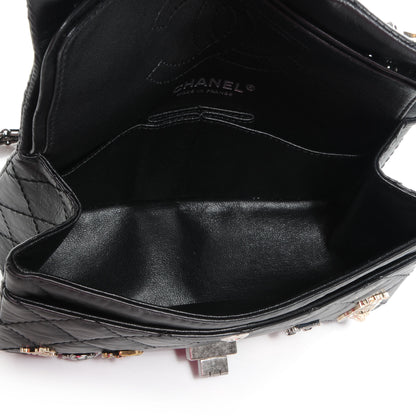Chanel Aged Calfskin Lucky Charms 2.55 Reissue 224 Flap Black 5 of 8