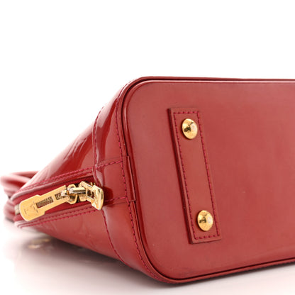 Louis Vuitton Vernis Alma BB Cherry 8 of 11