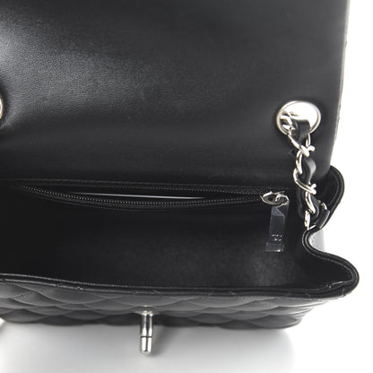 Chanel Lambskin Quilted Mini Square Flap Black 5 of 10