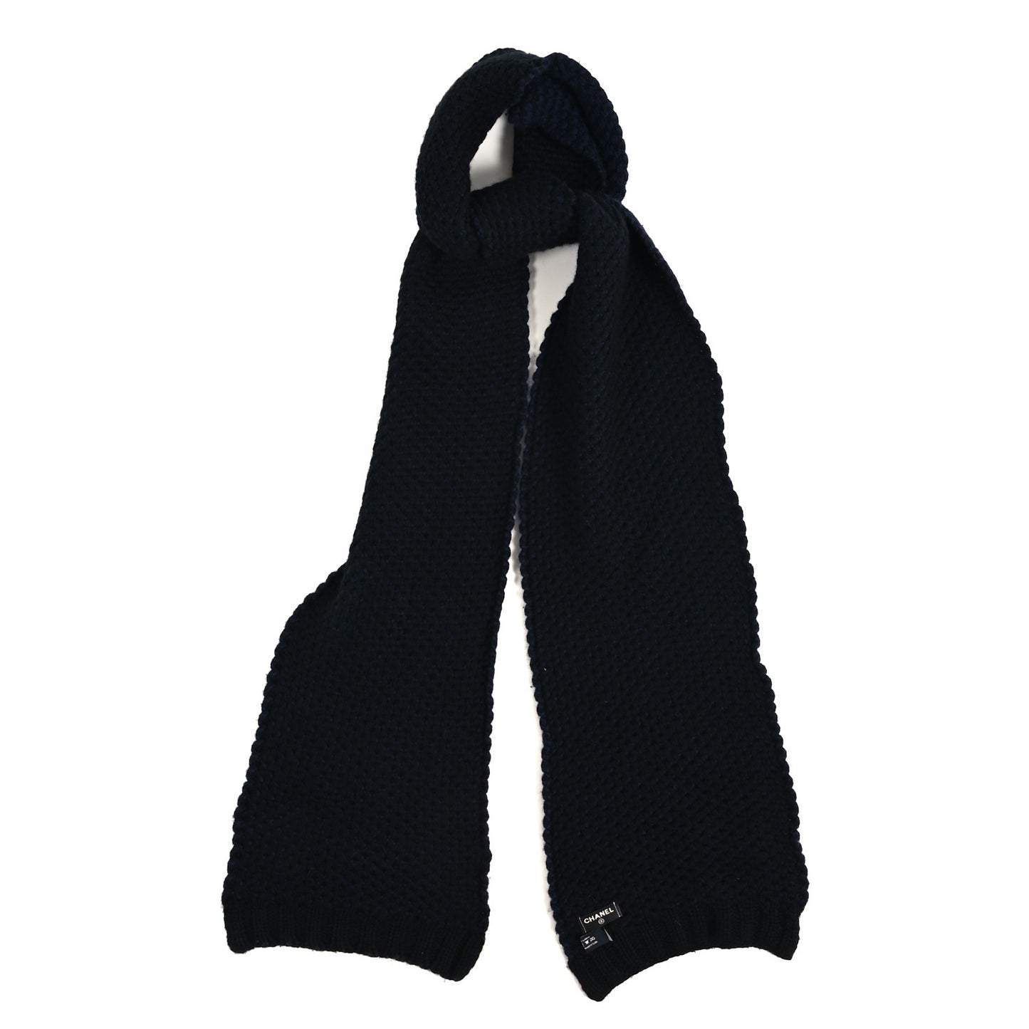 Cashmere CC Logo Shooting Star Scarf Blue Black