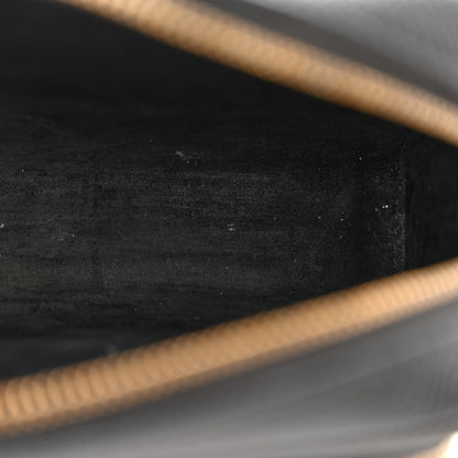 Christian Dior Grained Calfskin Caro Double Pouch Black 10 of 16