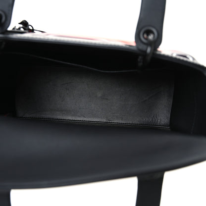 Christian Dior Ultra Matte Calfskin PVC Medium Kohei Nawa Lady Art Red 5 of 10