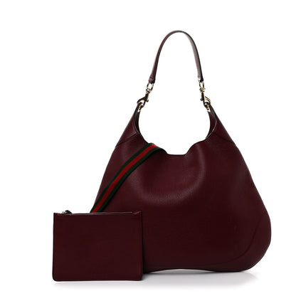 Gucci Soft Grained Calfskin Maxi B Hobo Rosso 3 of 13