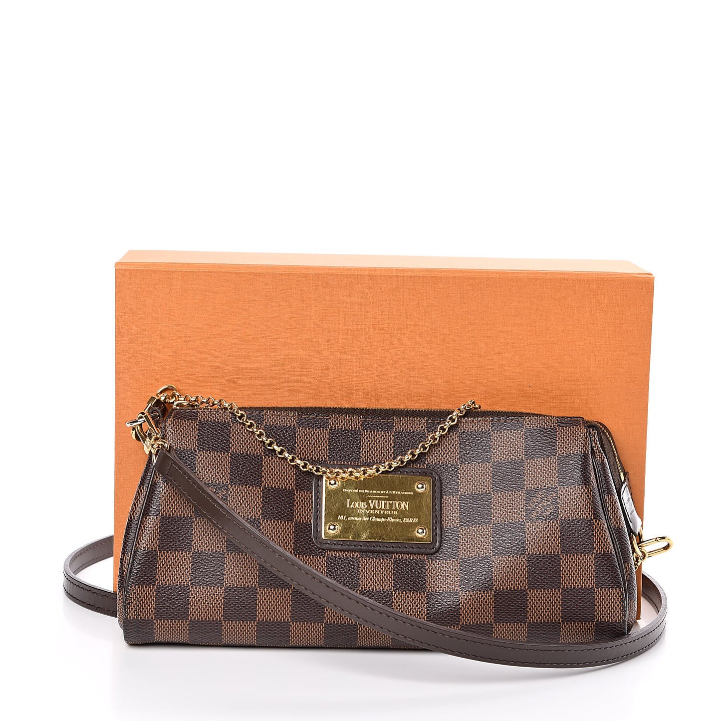 Damier Ebene Eva Clutch