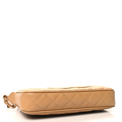 Chanel Caviar Quilted Timeless CC Shoulder Bag Beige 4 of 10