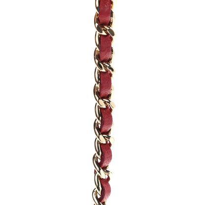 Chanel Lambskin Quilted Trendy CC Wallet On Chain WOC Red 14 of 14