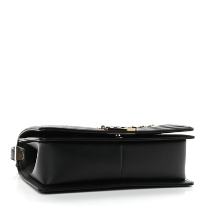 Chanel Calfskin Quilted Medium Chain Boy Flap Black 4 of 11
