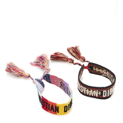 Christian Dior Woven Cotton J'Adior Friendship Bracelet Set Multicolor 2 of 4