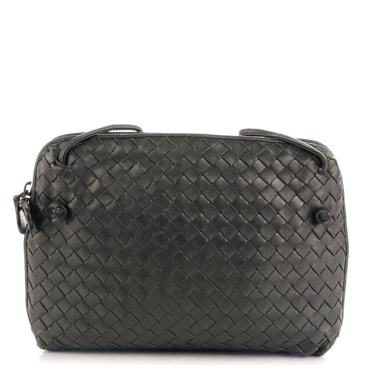 Bottega Veneta Nappa Intrecciato Pillow Crossbody Messenger Nero Black 1 of 9