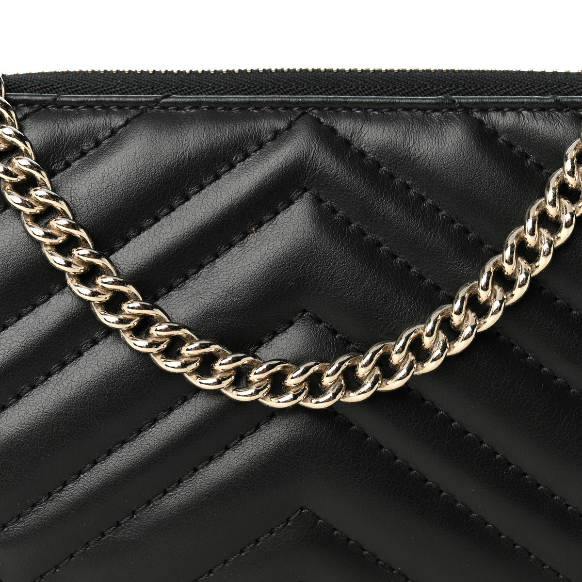 Nappa Chevron Matelasse GG Marmont Small Shoulder Bag Black