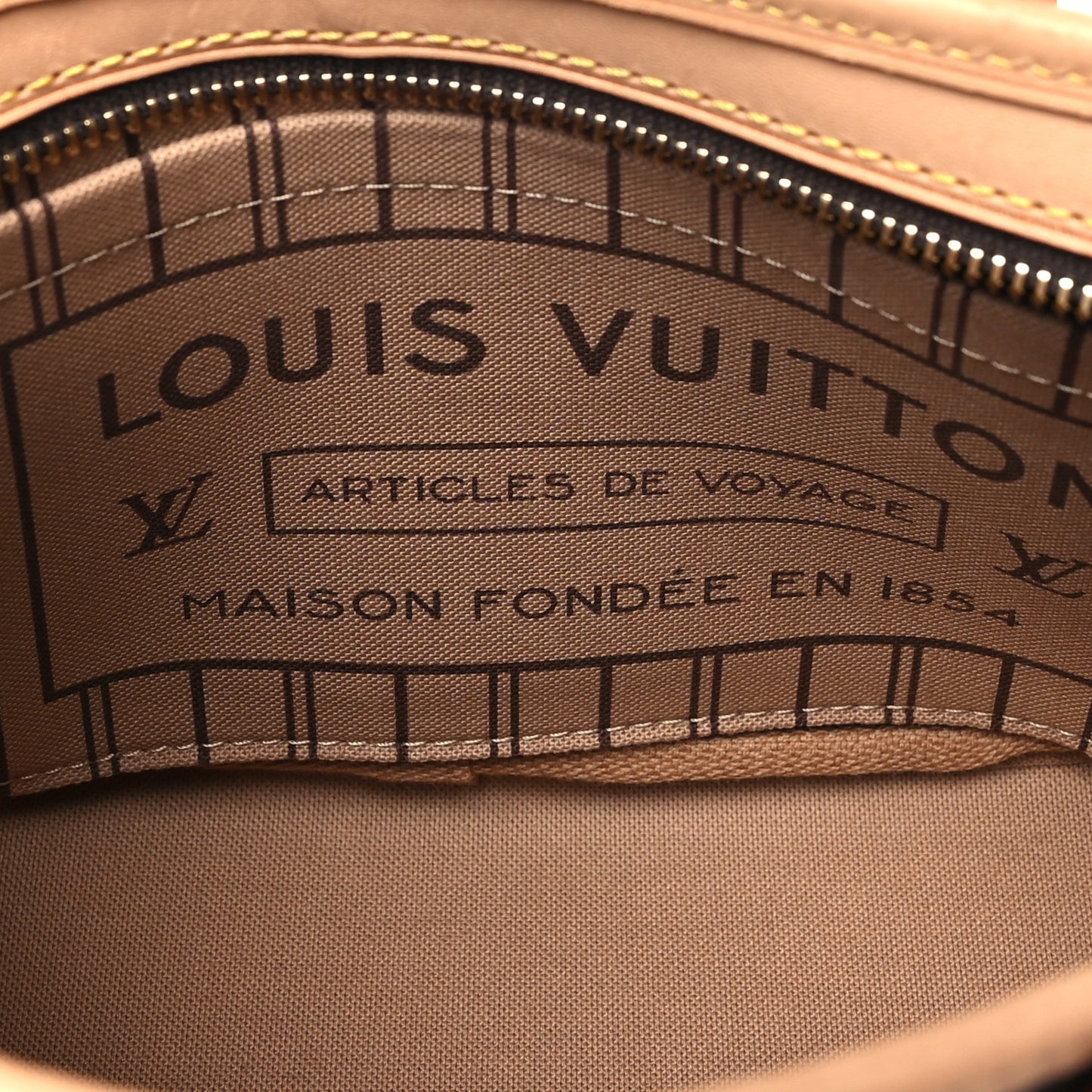 LOUIS VUITTON Monogram Neverfull BB Beige