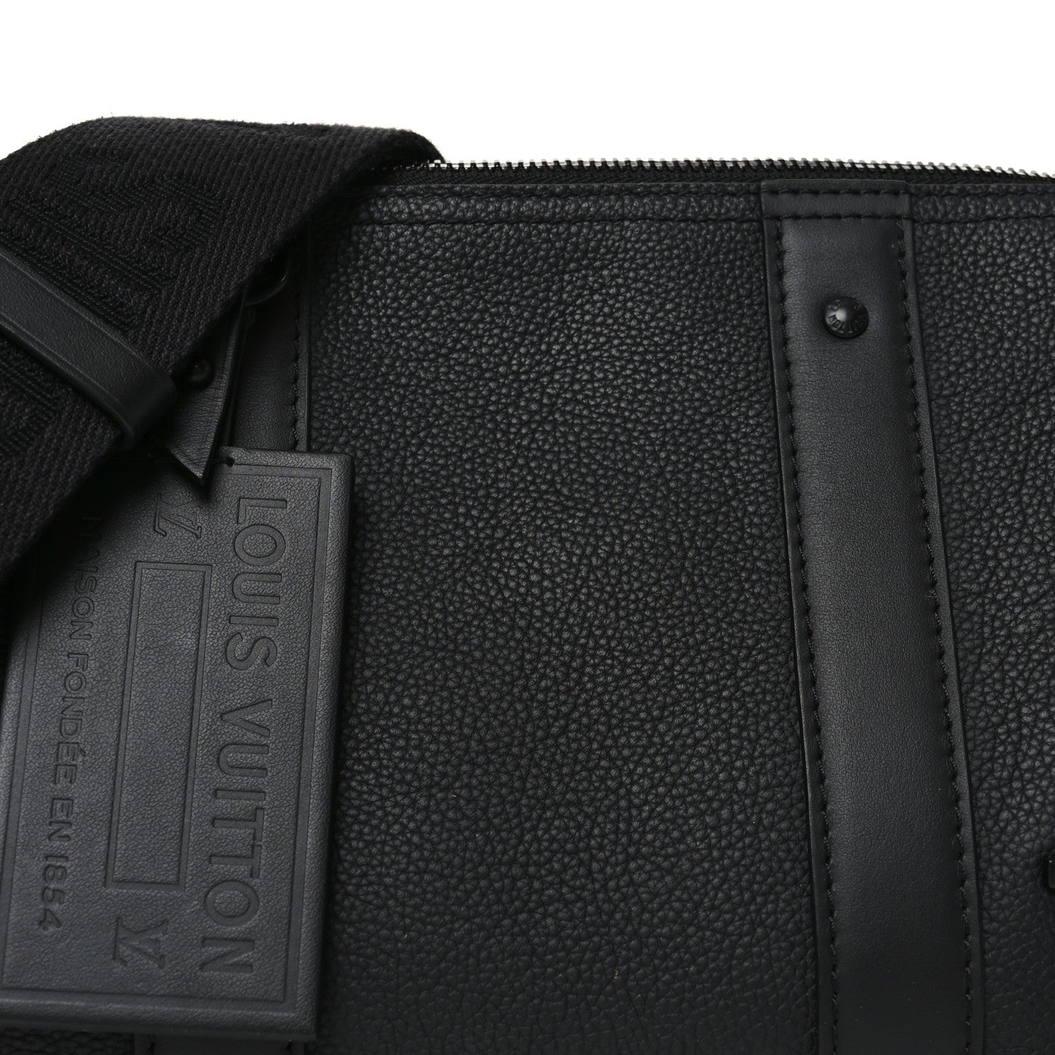 Louis Vuitton Grained Calfskin Aerogram City Keepall Black 7 of 9