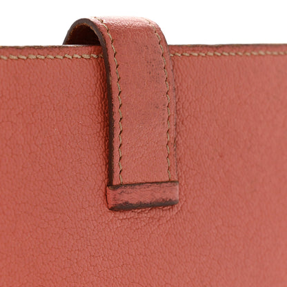 Hermes Chevre Mysore Bearn Gusset Wallet Crevette 13 of 13