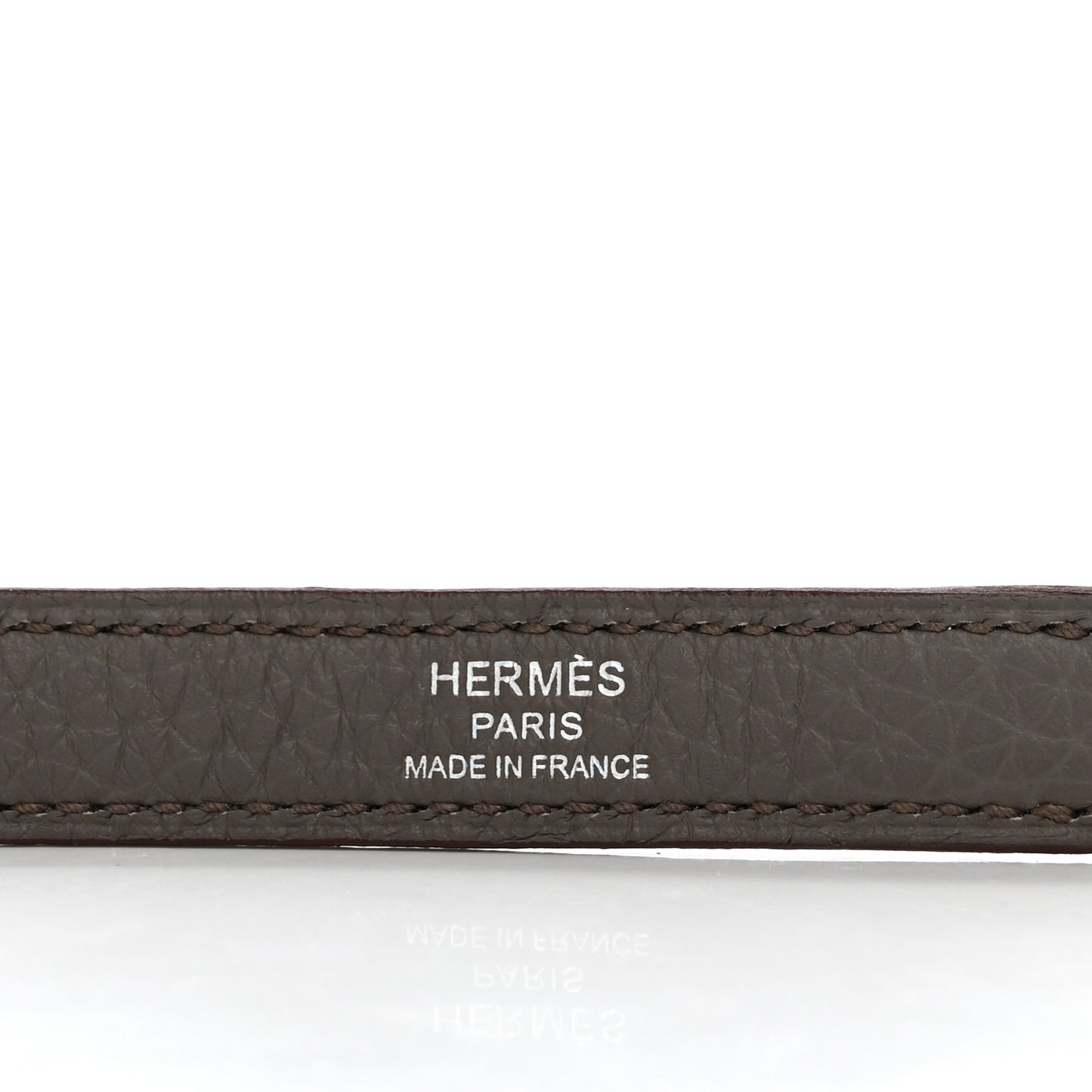 Taurillon Clemence Kelly Shoulder Strap Etain