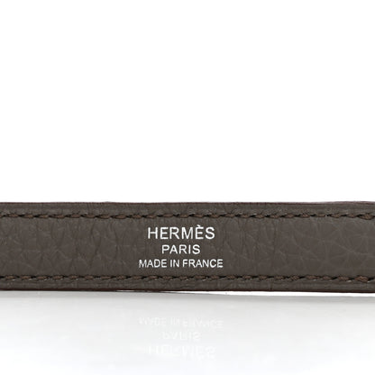 Hermes Taurillon Clemence Kelly Shoulder Strap Etain 3 of 3