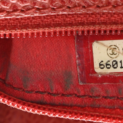 Chanel Caviar Tortoise CC Handle Tote Red 12 of 13