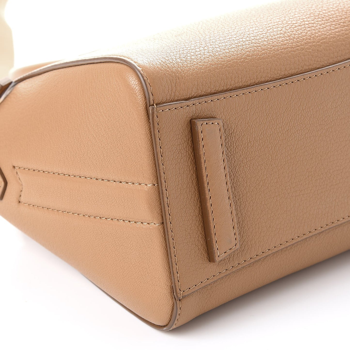 Sugar Goatskin Mini Antigona Medium Beige