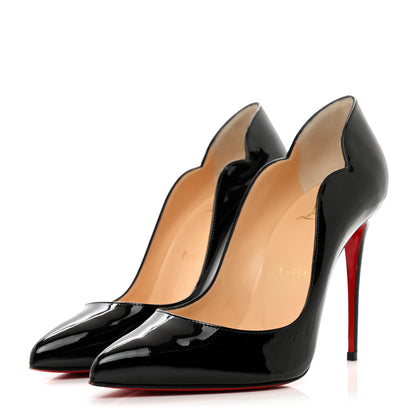 Christian Louboutin Patent Hot Chick 100 Pumps 38 Black 3 of 7
