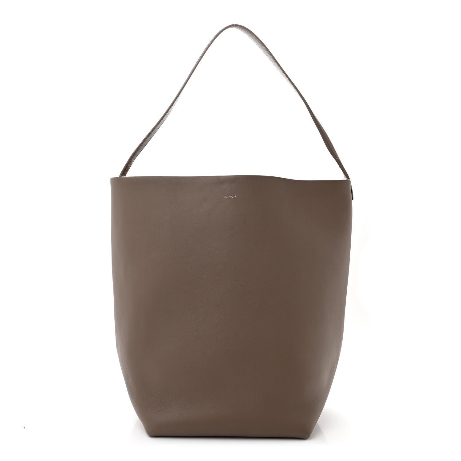 The Row Grained Calfskin Large N/S Park Tote French Grey 1 of 15