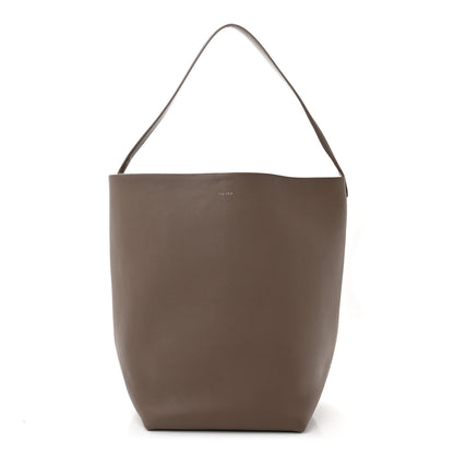 The Row Grained Calfskin Large N/S Park Tote French Grey 1 of 15