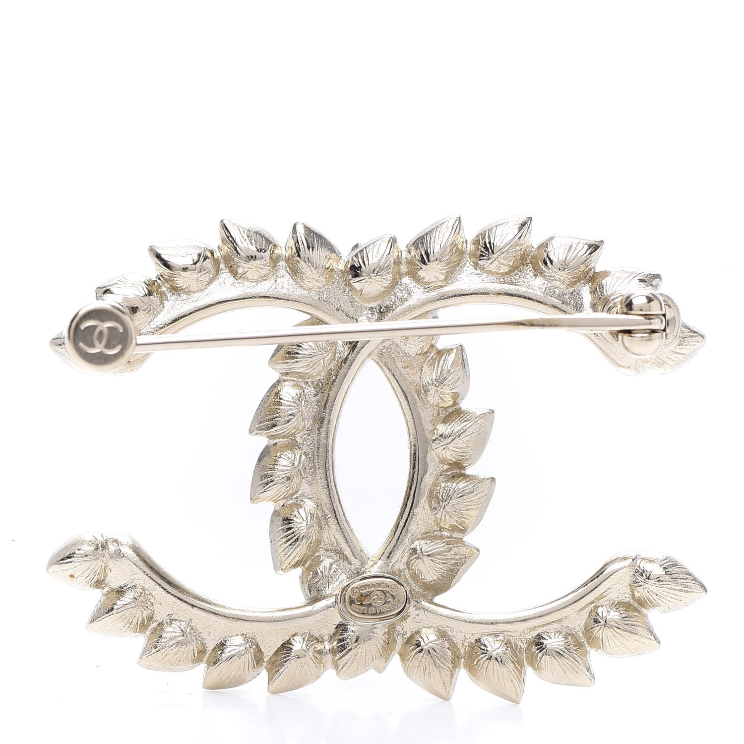 Chanel Strass Crystal Dazzling Wheat CC Brooch Gold 4 of 4