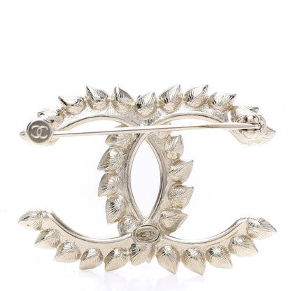 Chanel Strass Crystal Dazzling Wheat CC Brooch Gold 4 of 4