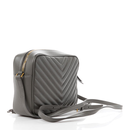 Saint Laurent Calfskin Matelasse Monogram Lou Camera Bag Greyish Brown 3 of 10