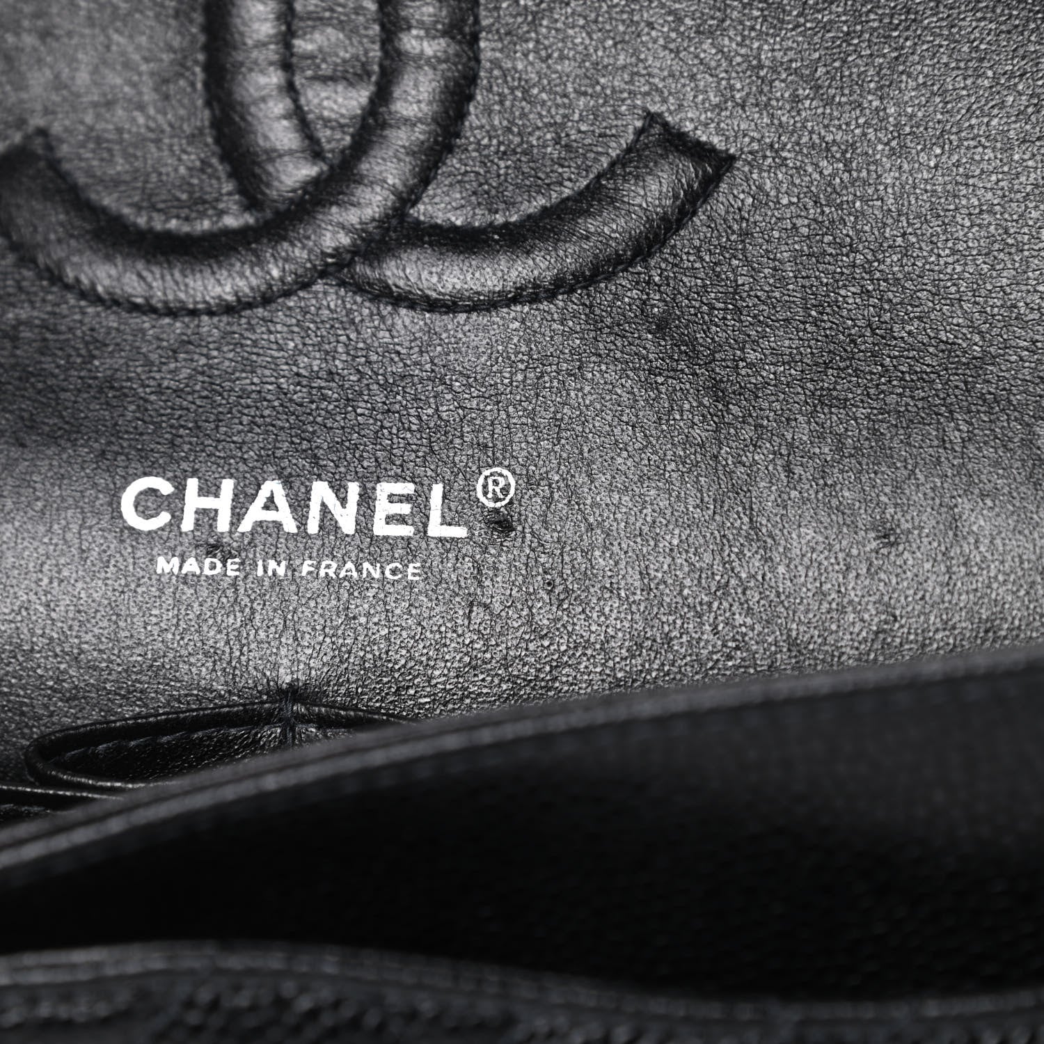Chanel Caviar Quilted Medium Double Flap Black 11 of 13