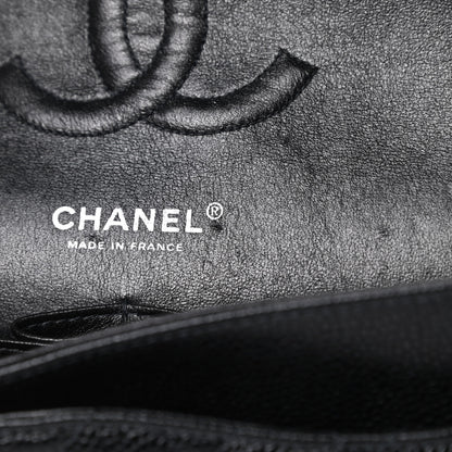 Chanel Caviar Quilted Medium Double Flap Black 11 of 13