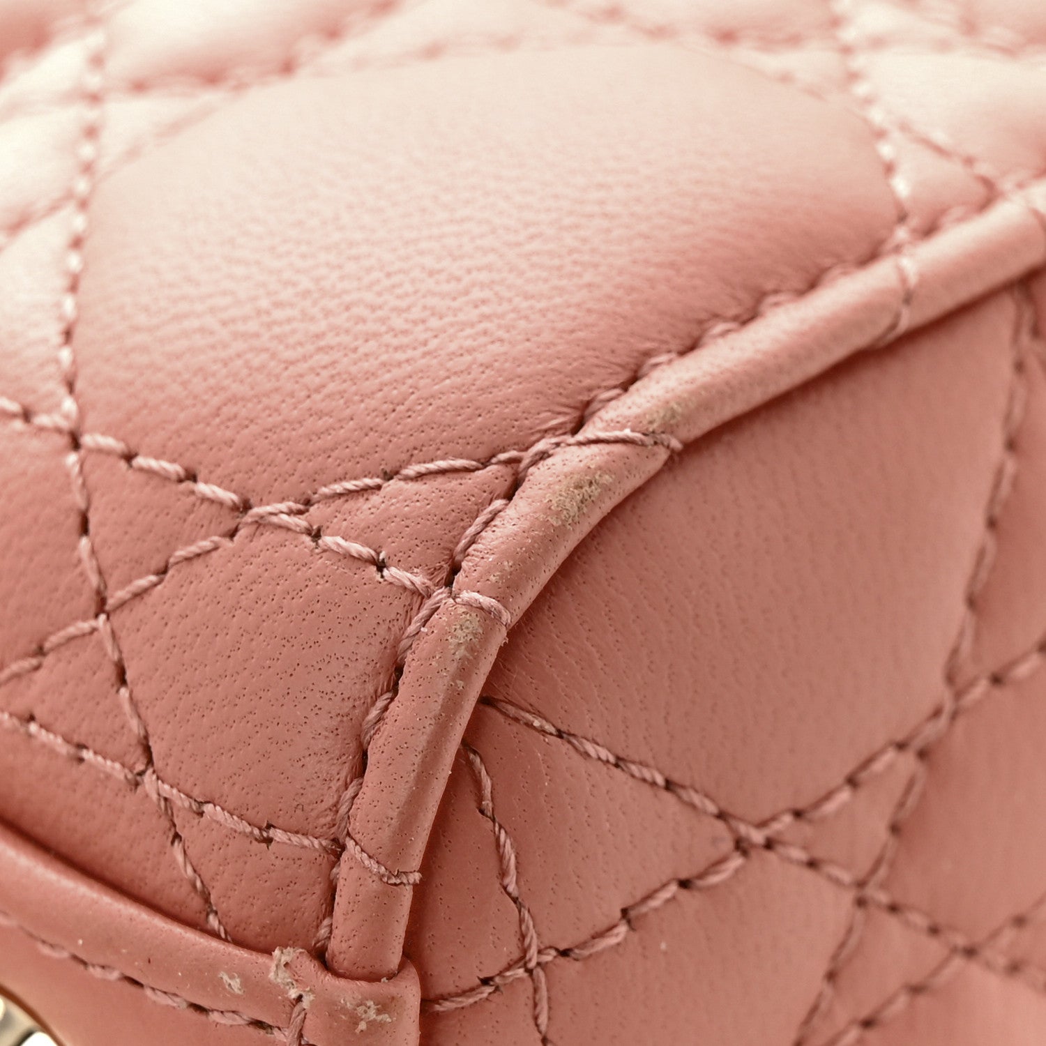 Christian Dior Lambskin Cannage Small My ABCDior Lady Dior Blush 10 of 11