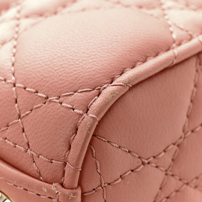 Christian Dior Lambskin Cannage Small My ABCDior Lady Dior Blush 10 of 11