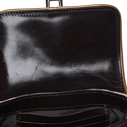 Burberry Haymarket Check Suede Mini Berkeley Crossbody Burgundy 9 of 9